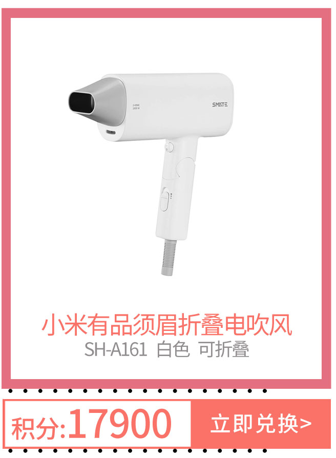 小米有品须眉折叠电吹风SH-A161
