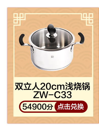 双立人20cm浅烧锅ZW-C33