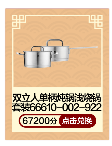 双立人单柄炖锅浅烧锅套装66610-002-922
